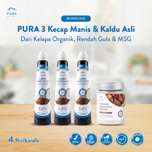 BUNDLE 3 PURA KECAP MANIS 200ml 1 PURA KALDU 100g Photo