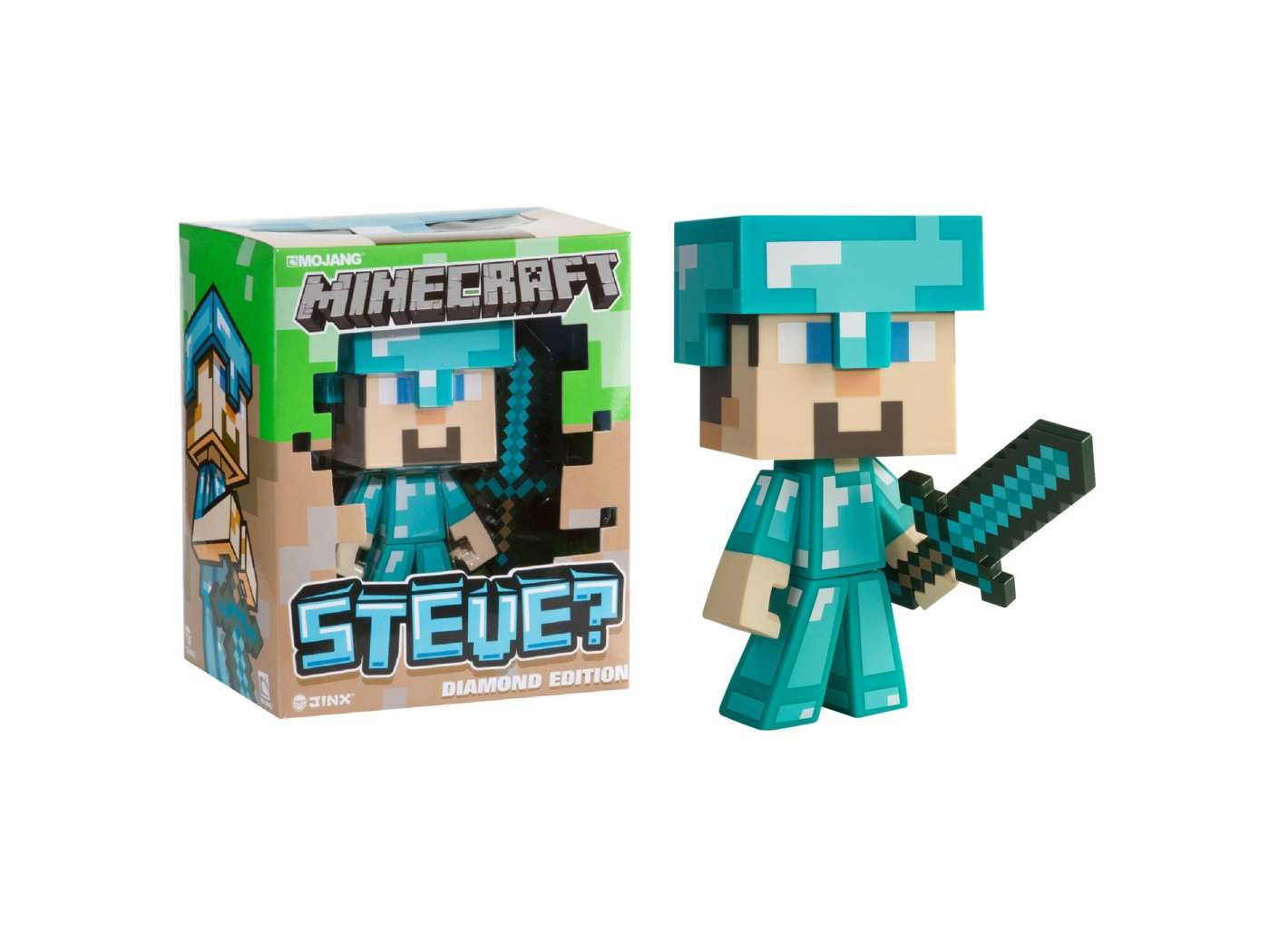 Vinyl Figure Minecraft Diamond Steve 6" VIDEO GAMES
